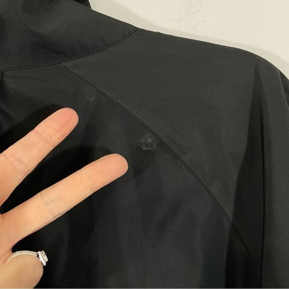 FootJoy DryJoys Golf Wind and Rain Jacket Men's LARGE Black Outerwear Athletic - Picture 6 of 10